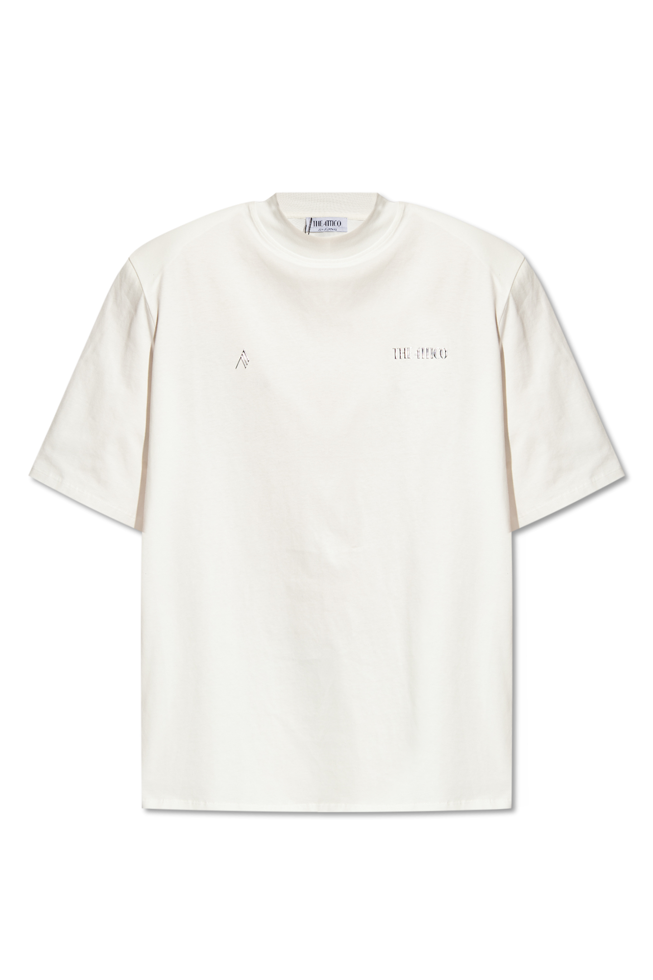 White Kilie T shirt with logo The Attico Vitkac Germany